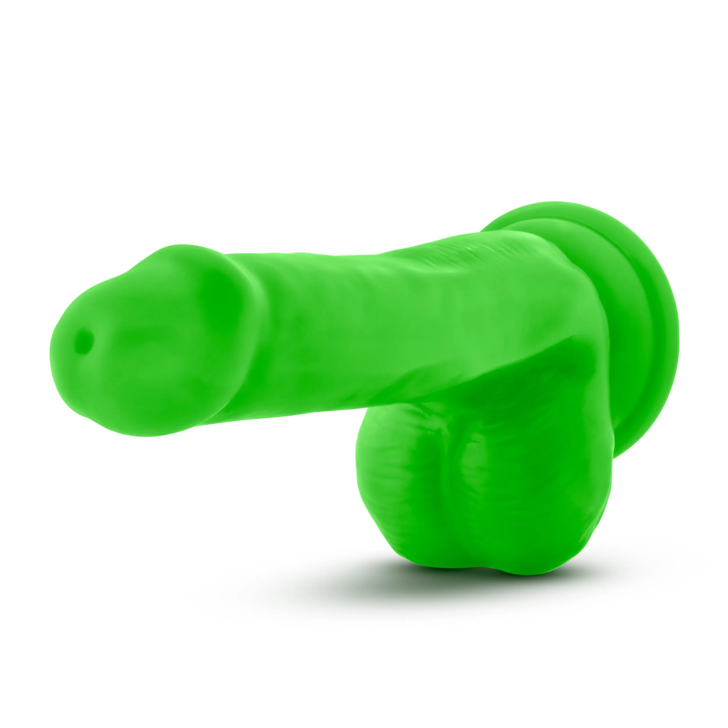 Blush Neo Elite 6 Silicone Dual Density Cock Balls Dildo Neon Dong Sex Toy