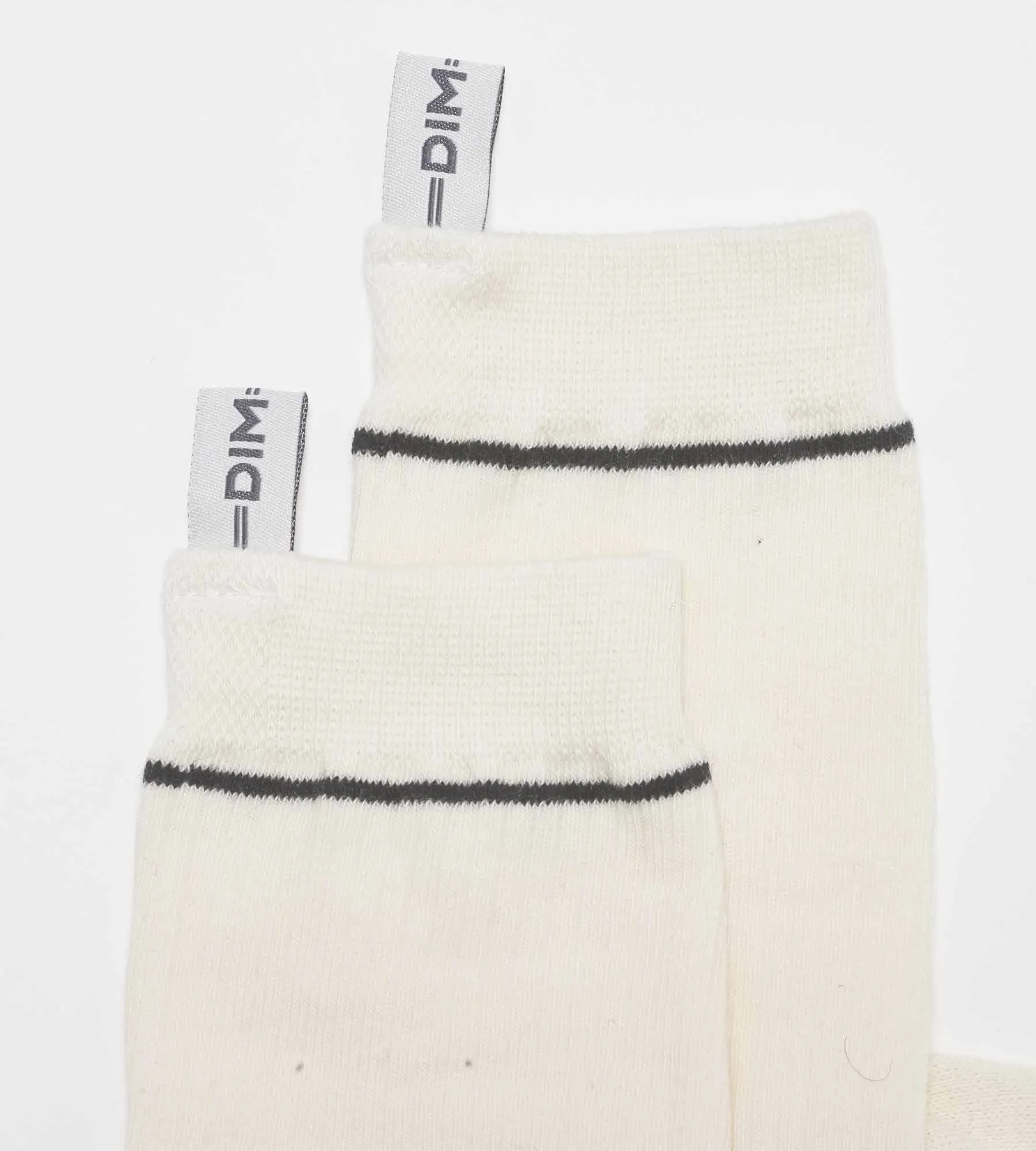Cream Unisex Ribbed Modal Cotton Socks Dim Icons