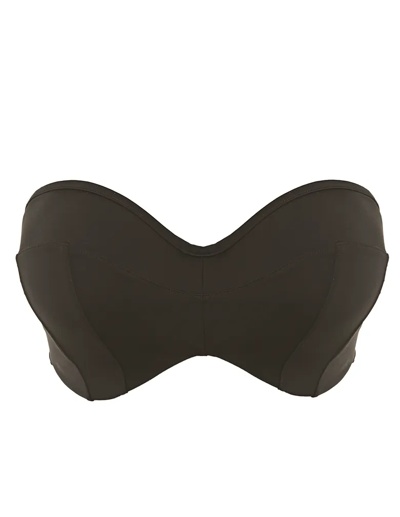 Elomi Essentials ES7532 Black Underwire  Bandeau Bikini Top