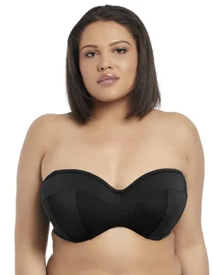 Elomi Essentials ES7532 Black Underwire  Bandeau Bikini Top