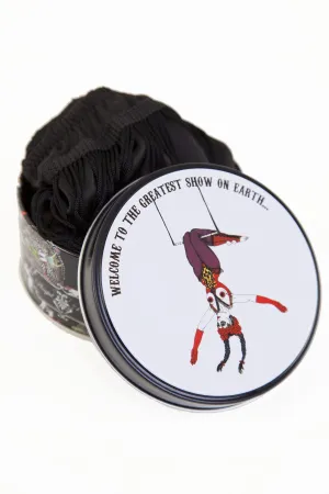 Exotic Circus Tin  Trapeze Girl  Black Tassel Briefs