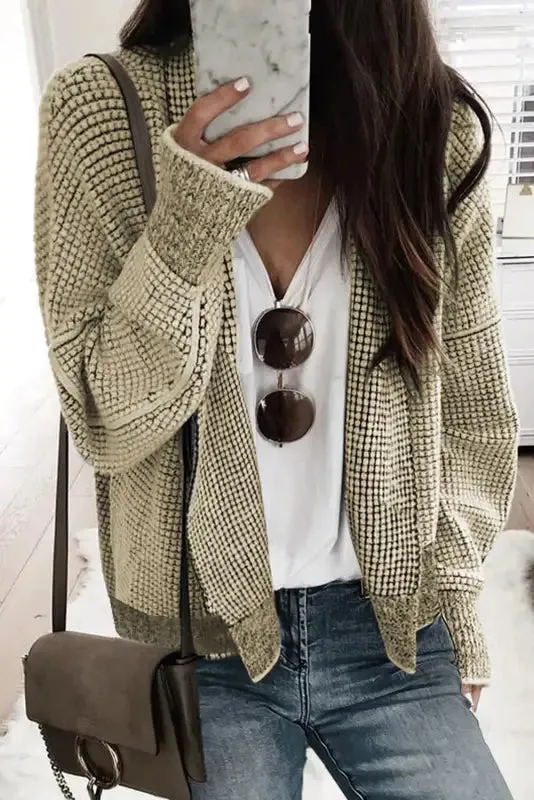 fashionsarah Gray and White Duster Cardigan