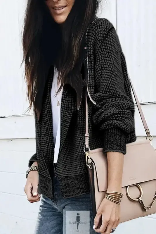 fashionsarah Gray and White Duster Cardigan