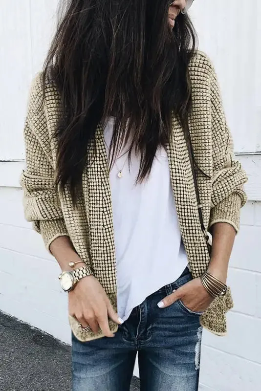 fashionsarah Gray and White Duster Cardigan