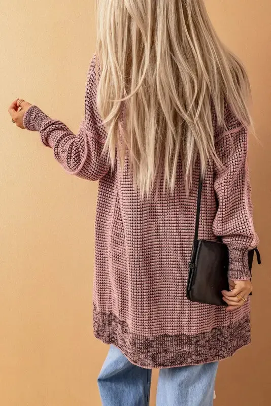 fashionsarah Gray and White Duster Cardigan