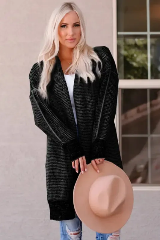 fashionsarah Gray and White Duster Cardigan