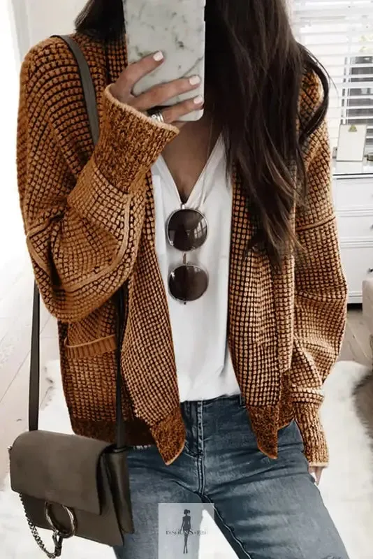 fashionsarah Gray and White Duster Cardigan