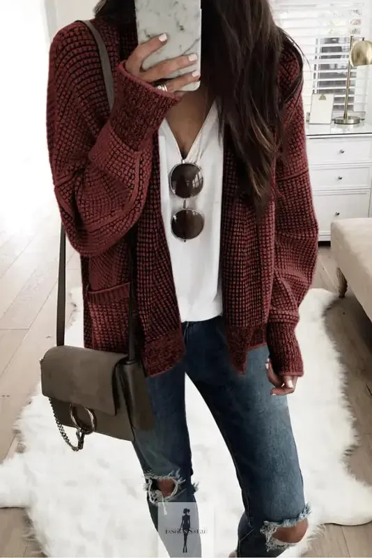 fashionsarah Gray and White Duster Cardigan