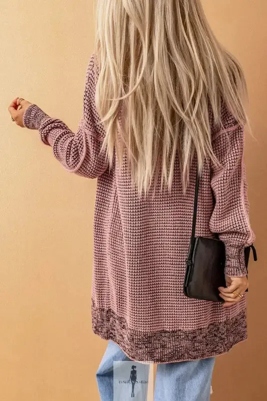 fashionsarah Gray and White Duster Cardigan
