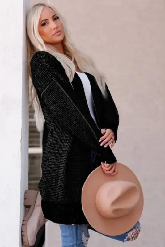 fashionsarah Gray and White Duster Cardigan