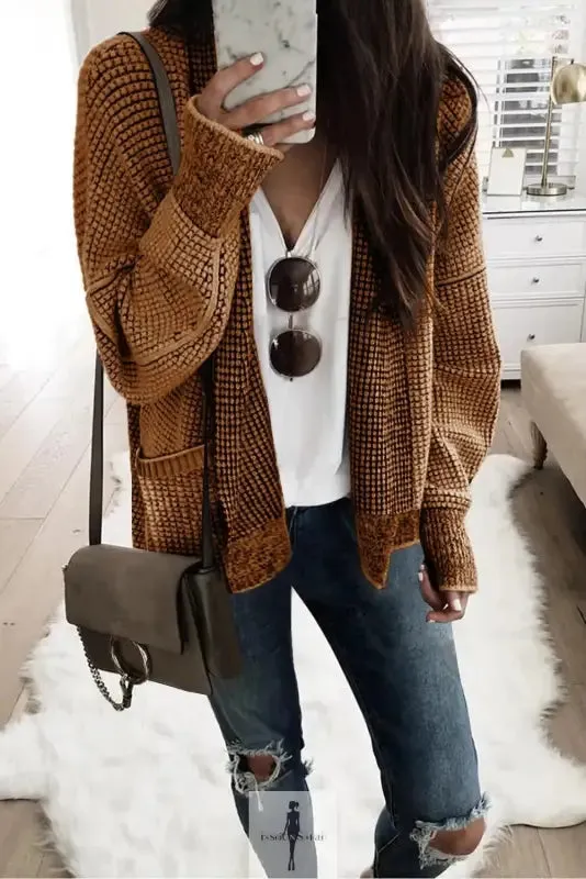 fashionsarah Gray and White Duster Cardigan