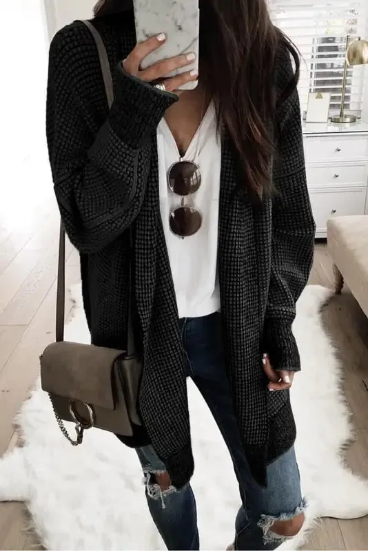 fashionsarah Gray and White Duster Cardigan