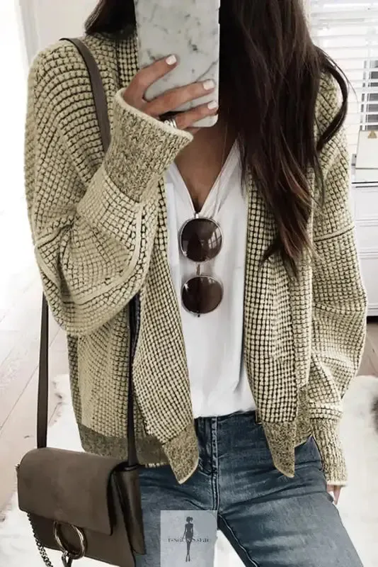 fashionsarah Gray and White Duster Cardigan