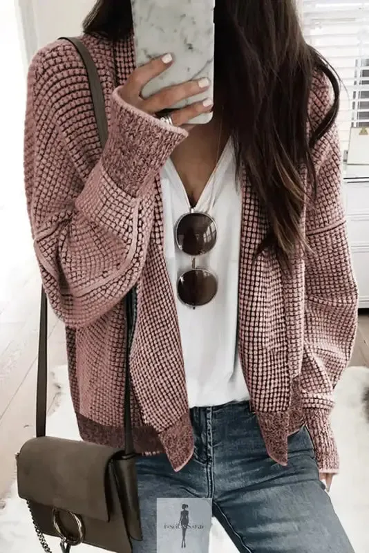 fashionsarah Gray and White Duster Cardigan