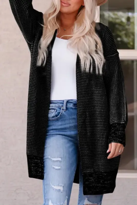 fashionsarah Gray and White Duster Cardigan