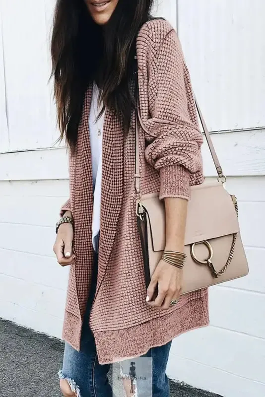 fashionsarah Gray and White Duster Cardigan