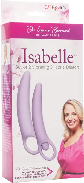 Isabelle Set Of 2 Vibrating Silicone Dilators Vibrator Sex Toy