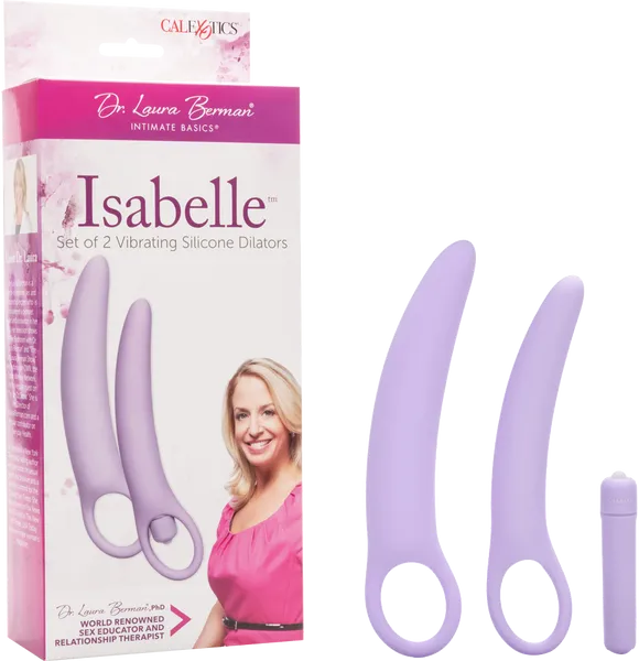 Isabelle Set Of 2 Vibrating Silicone Dilators Vibrator Sex Toy