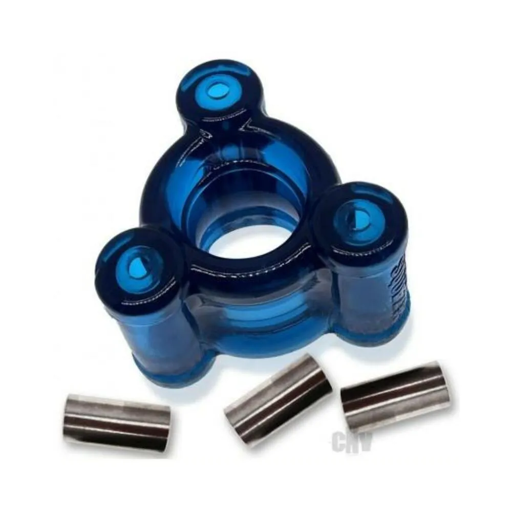 Oxballs Heavy Squeeze Weighted Squeeze Ballstretcher With 3 Stainless Steel Weights Space Blue
