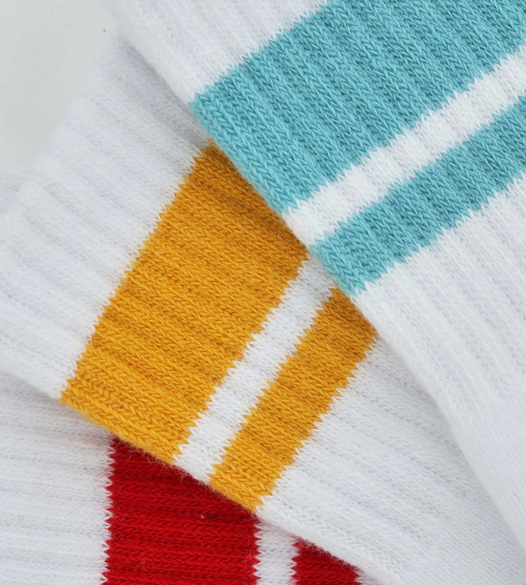 Pack of 3 pairs of children's socks in Turquoise. Yellow. Red Dim Sport