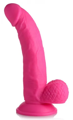 POP 7.5IN DILDO W/ BALLS PINK