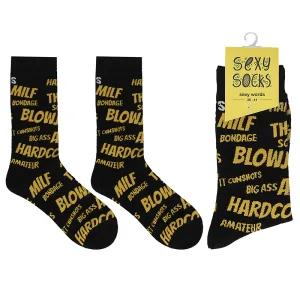 Shots Sexy Socks Sexy Words S/M