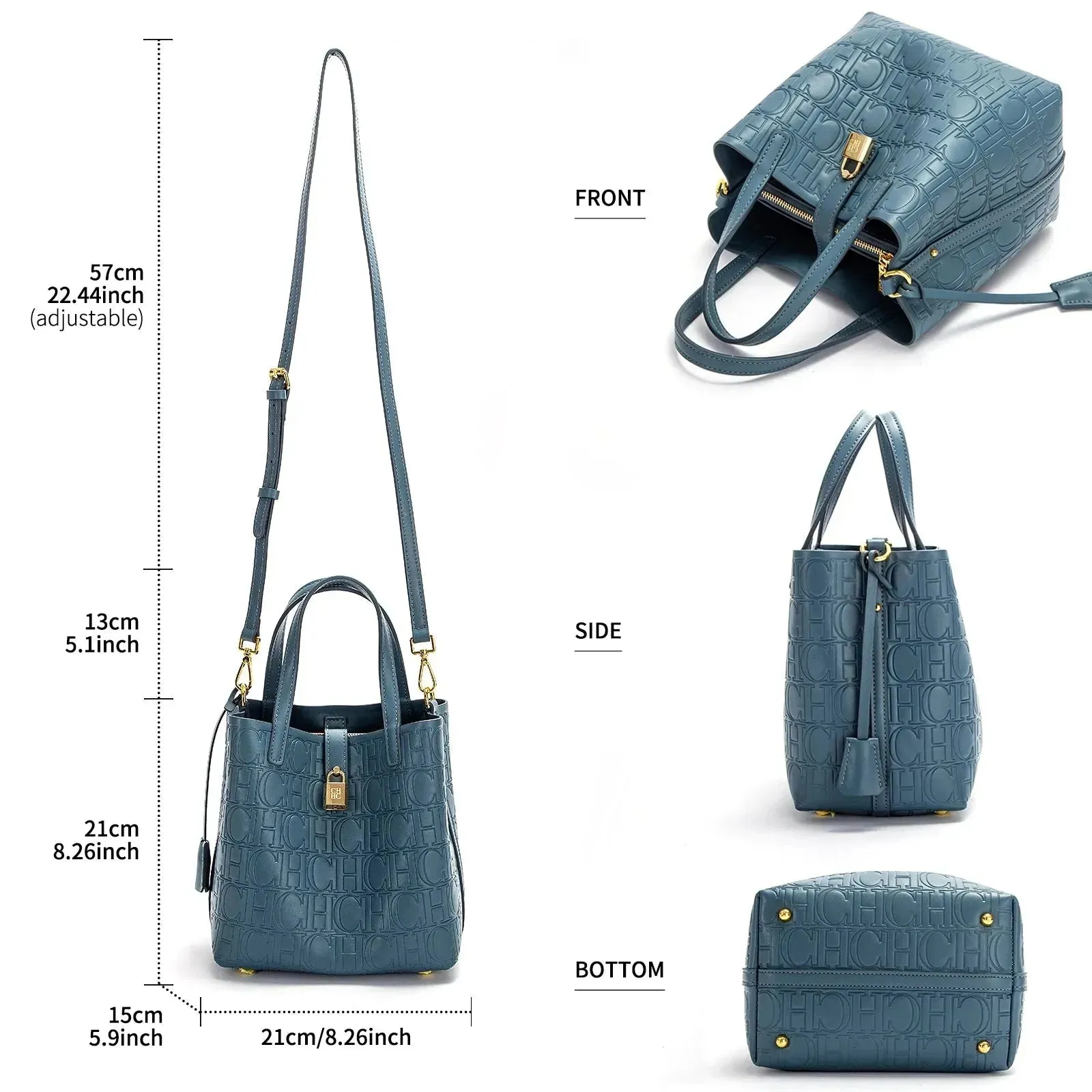 Women Handbag Embossed Tote Bag