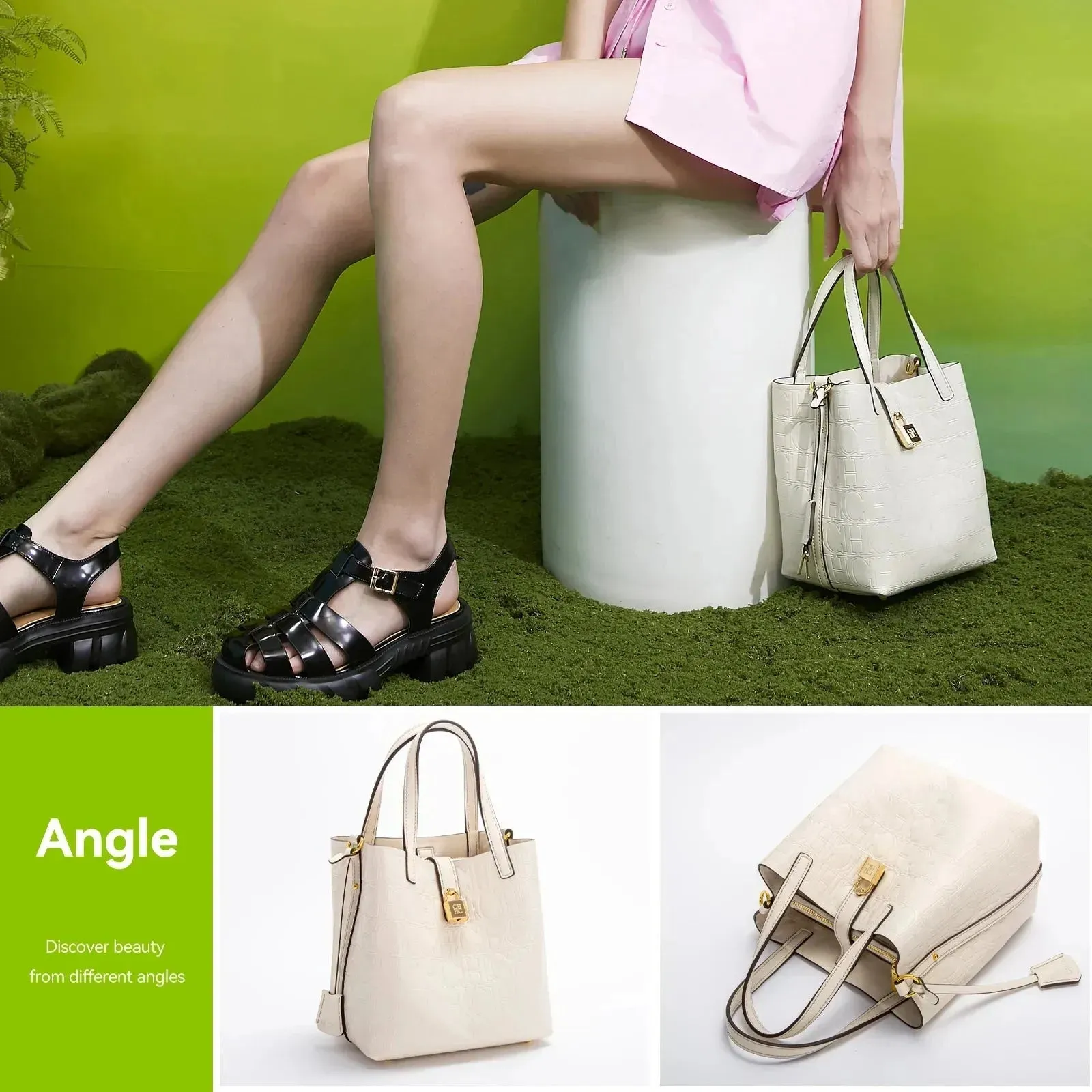 Women Handbag Embossed Tote Bag