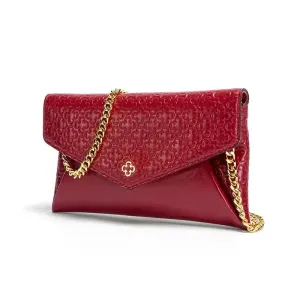 Women Leather Envelope Clutch Bag
