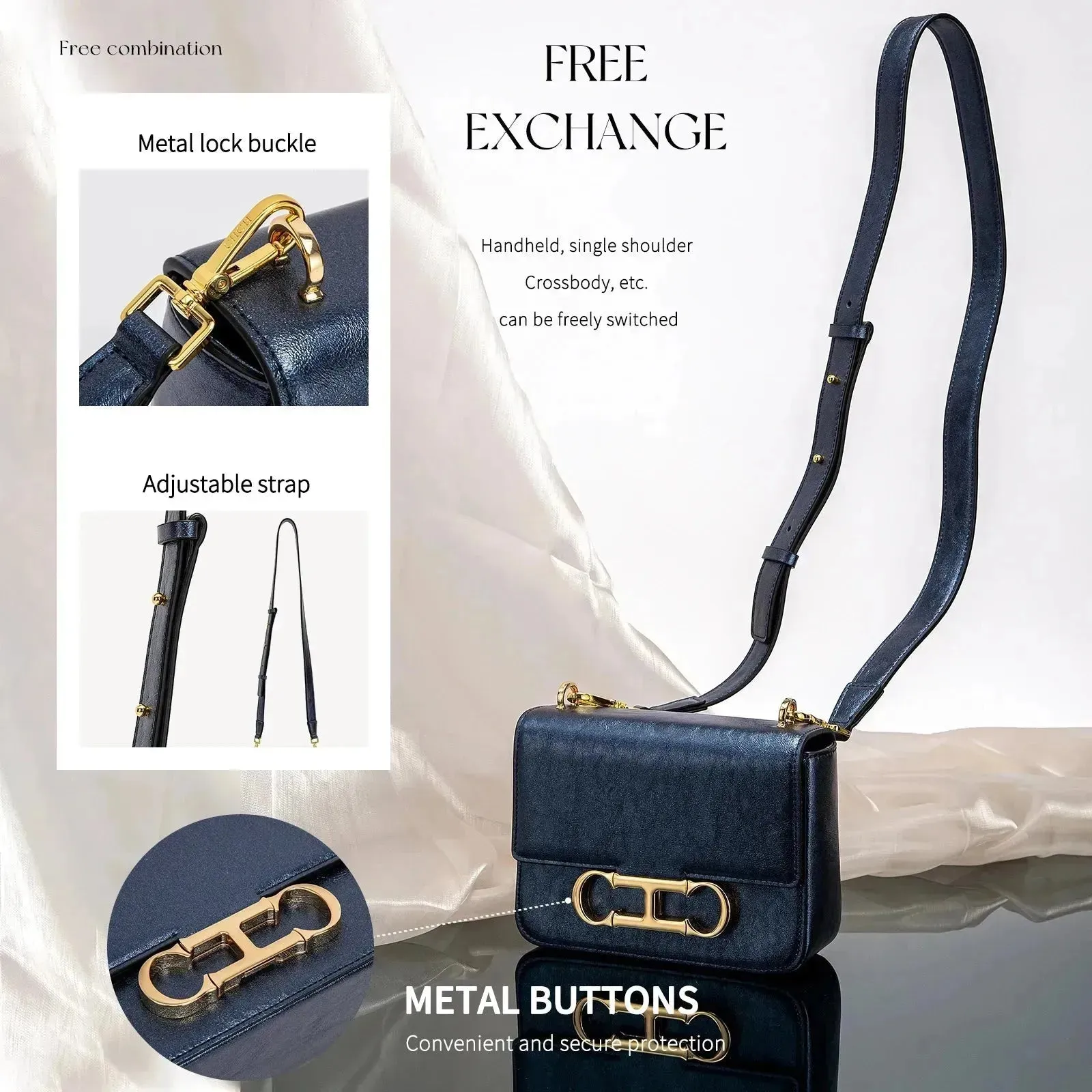 Women Saddle Flip Crossbody Bag